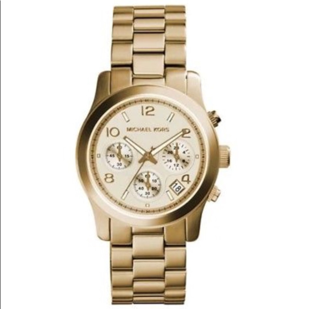Michael Kors Chronograph Bracelet Watch, Gold